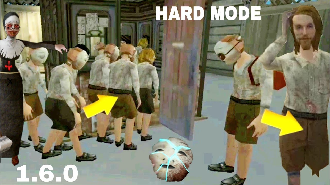 Evil nun 1.6.1 Hard mode full Gameplay|| New Escape with balloons in hard mode
