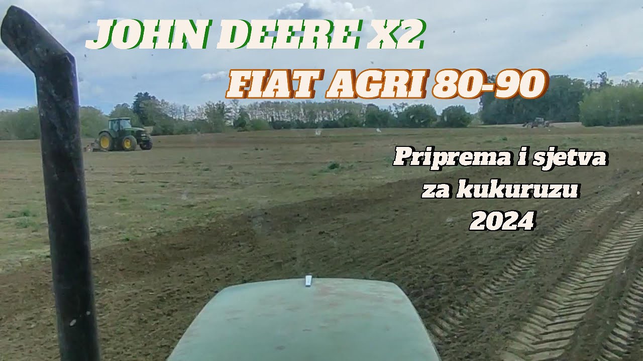 Priprema i sjetva kukuruze 2024 na BILOGORI JOHNDEERE & FIATAGRI #bogiseljak