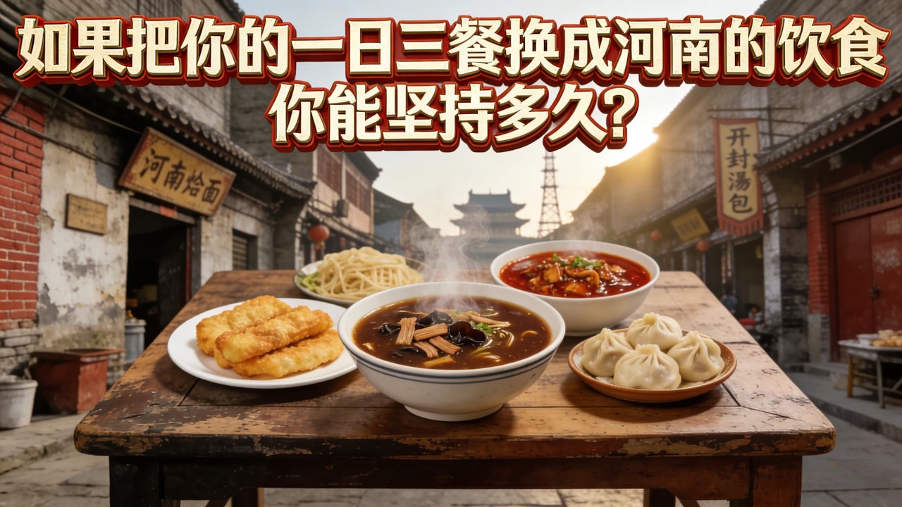 如果把你的一日三餐换成河南的饮食，你能坚持多久？#河南 #一日三餐 #食物 #美食 #饮食历史 #饮食文化