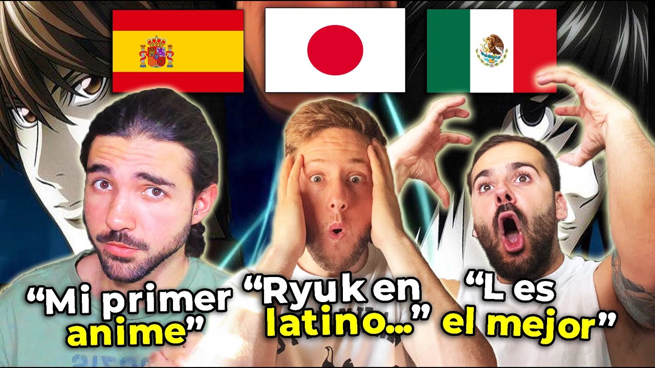 🇪🇸 3 ESPAÑOLES REACCIONAN AL DOBLAJE LATINO VS ESPAÑOL 🇲🇽 DE DEATH NOTE *MUY BUENOS* - NoMeDuchoGT