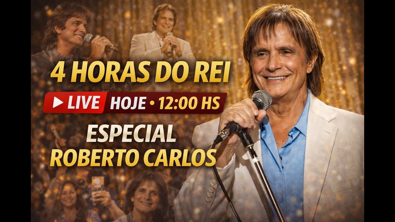 AO VIVO HOJE 💙 Especial Roberto Carlos – Compilado dos Melhores Vídeos Antigos