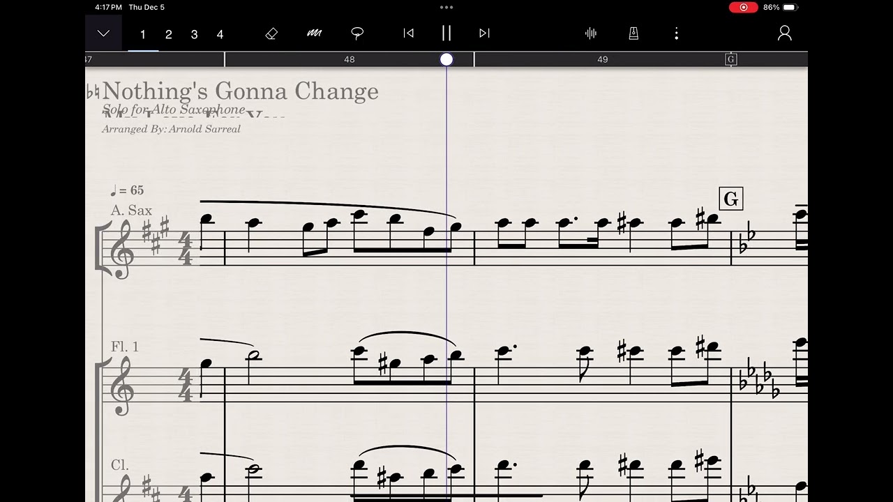 Nothing's Gonna Change My Love for You Backing Track for Alto Sax