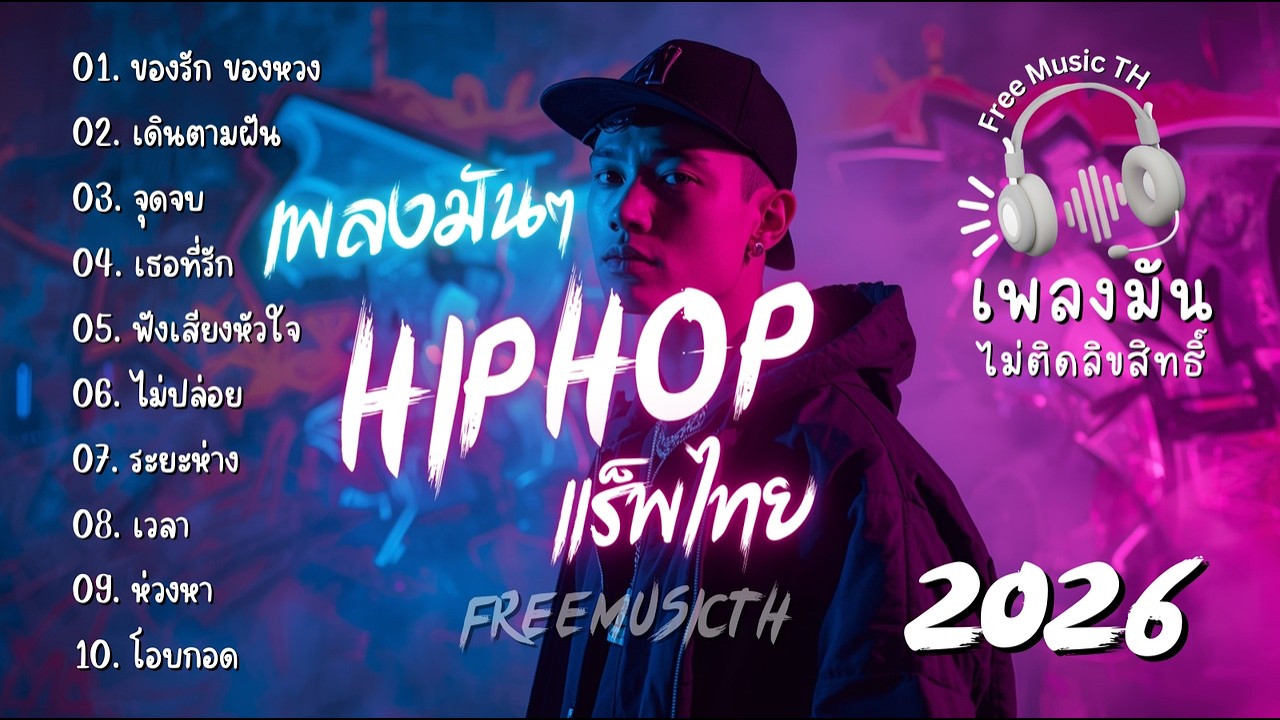 เพลงแร็พไทย 2026 - Hip Hop เบสหนัก | เพลงมันไม่ติดลิขสิทธิ์ (FreeMusicTH)