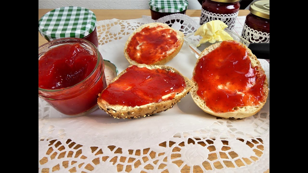 Erdbeermarmelade/samtig/WAHNSINN/einfach/schnelles Rezept/so lecker/Sommer/5 Minuten/unbeschreiblich