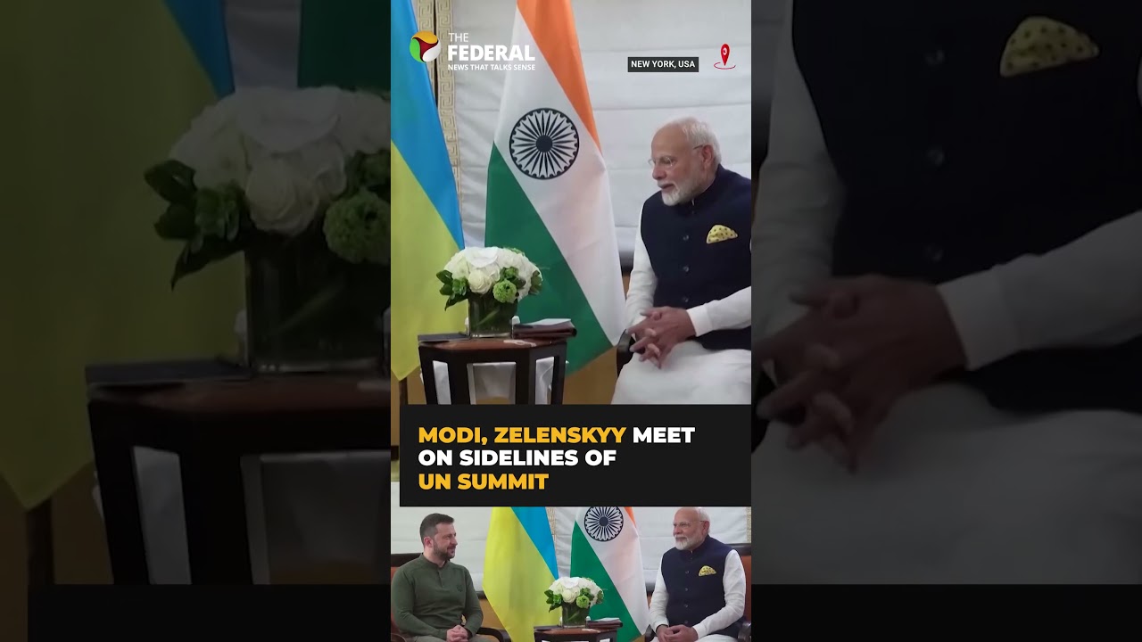 #Modi, #Zelenskyy meet on sidelines of #UNsummit | The Federal | #shorts