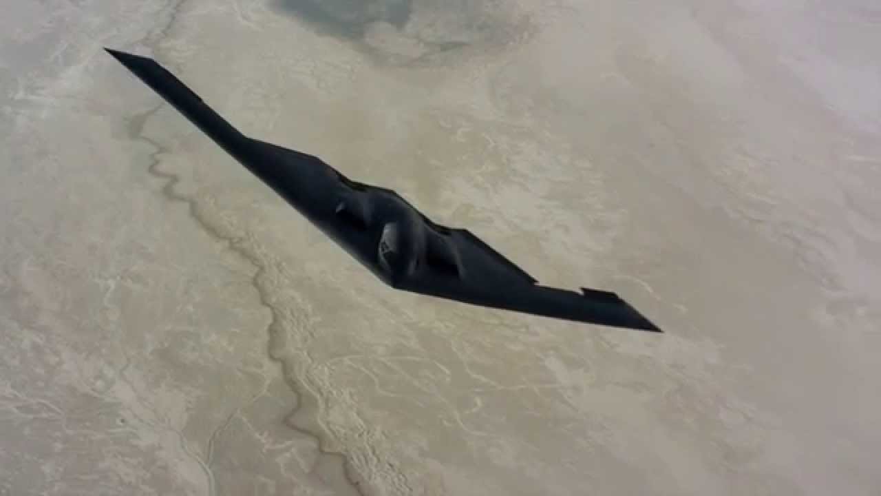 New B-2 Stealth Bomber Air-to-Air Footage [HD]