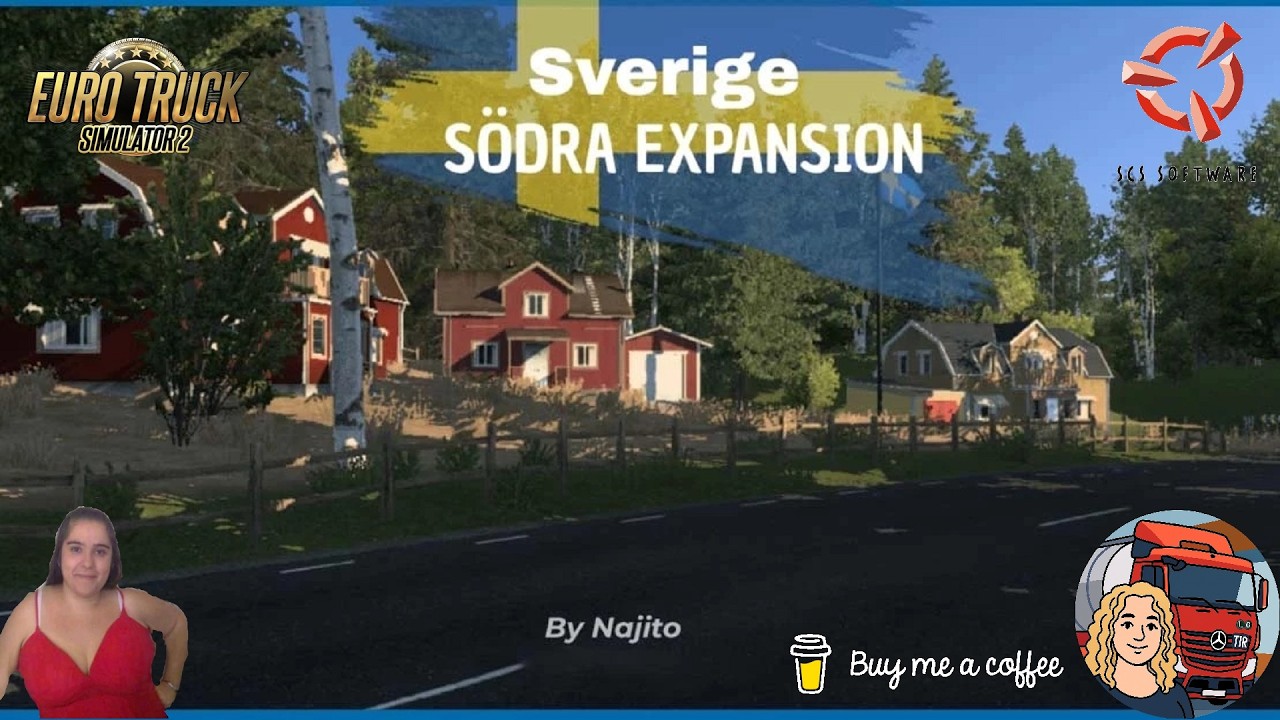 Euro Truck Simulator 2 (1.58) Sverige Södra Expansion (South Sweden Expansion) v1.2 + DLC's & Mods