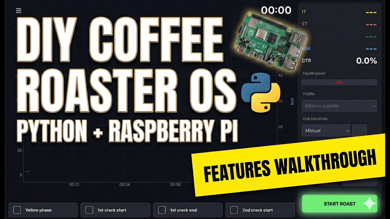 I Built the Ultimate DIY Coffee Roaster OS (Python + Raspberry Pi)