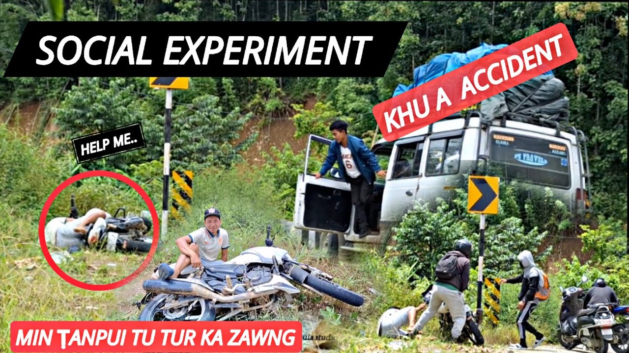 BIKE IN KA ACCIDENT  MIN PUI TU KA TAWNG EM ??? MIZO SOCIAL EXPERIMENT 