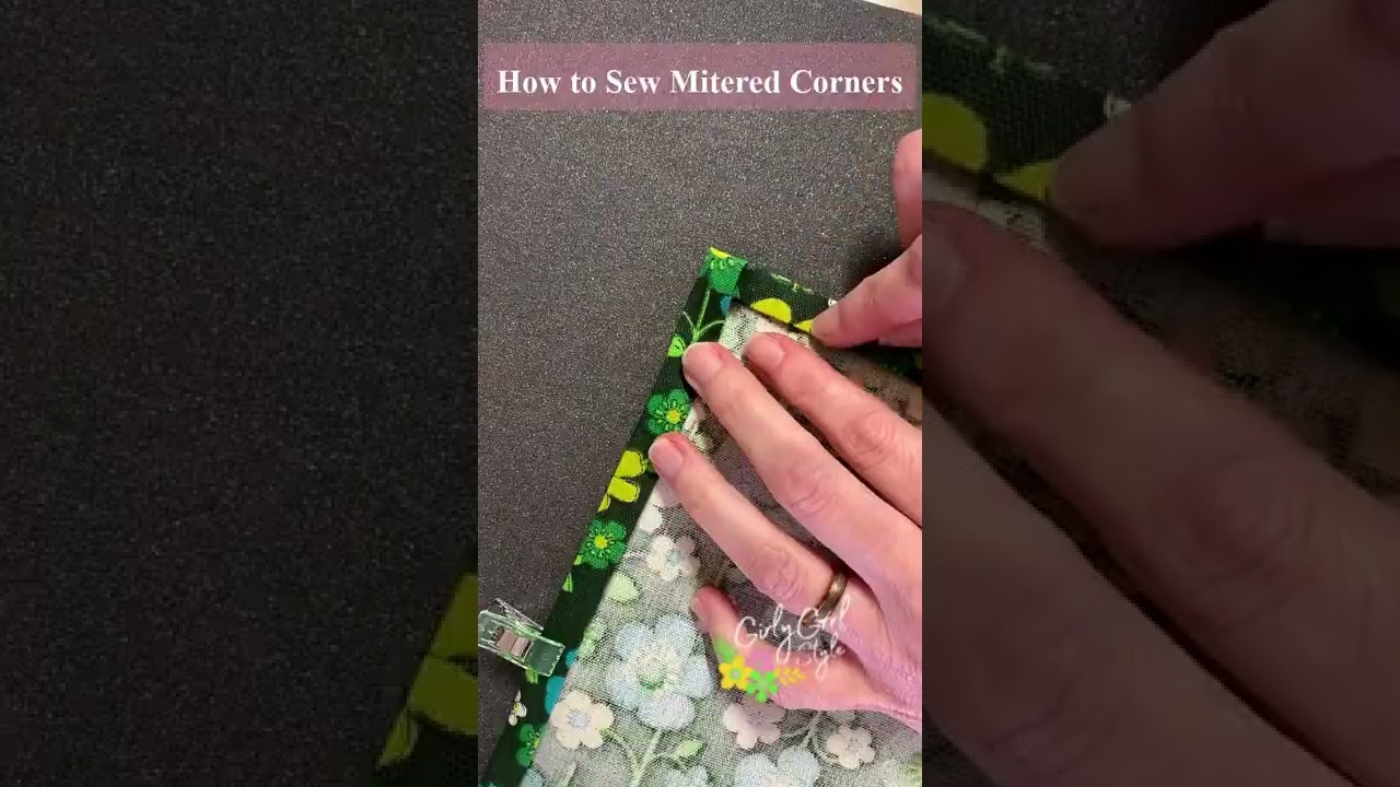 How to Sew Perfectly Mitered Corners