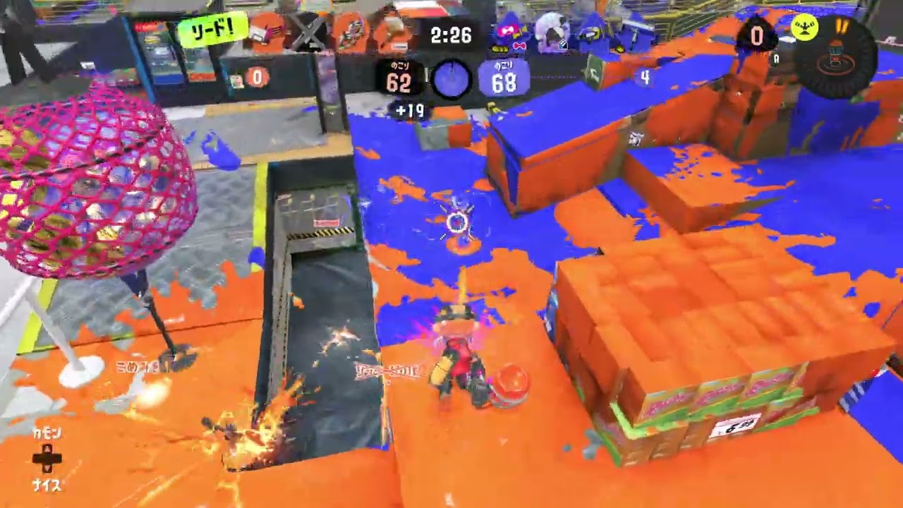 【スプラトゥーン３】プレイ記録287_ガチアサリ_バレルスピナー
