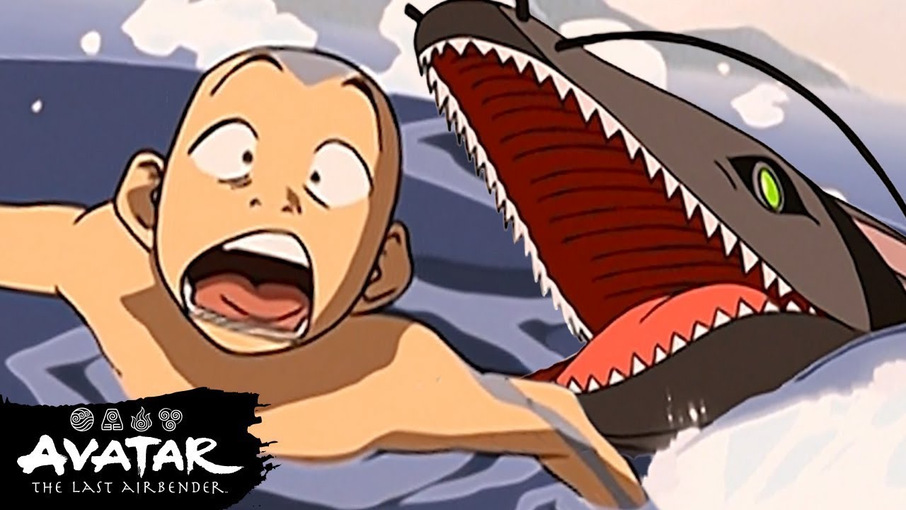 Aang Rides the Unagi 🏄‍♂️ | Full Scene | Avatar: The Last Airbender