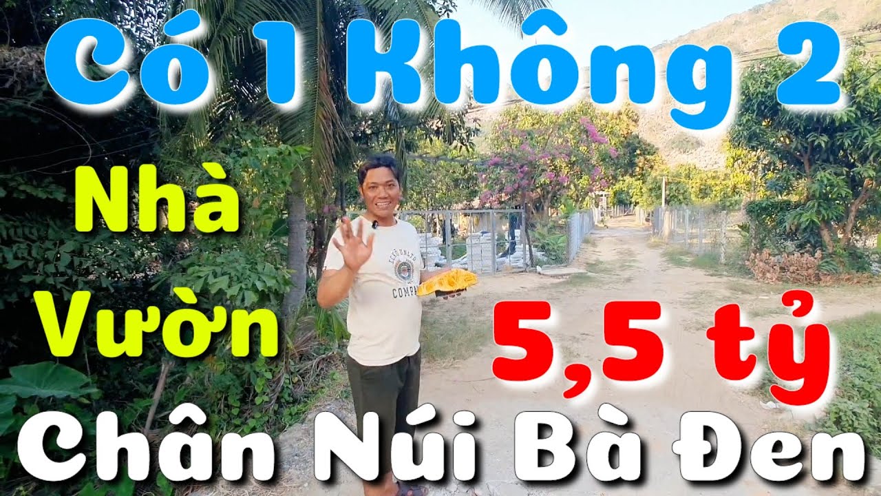 Bán nhà vườn chân Núi Bà Đen rộng 8076m2 giá 5,5 tỷ làm khu nghỉ dưỡng rất đẹp ở TP Tây Ninh