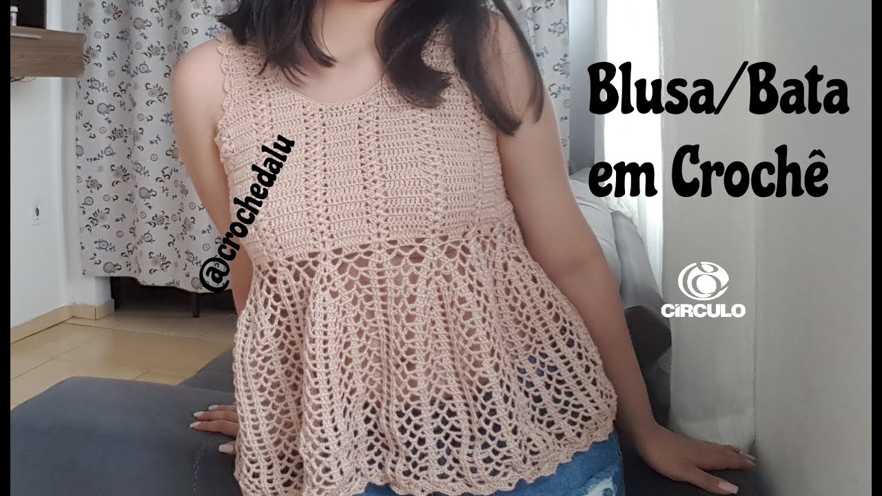 Blusa/Bata em crochê - Parte 1