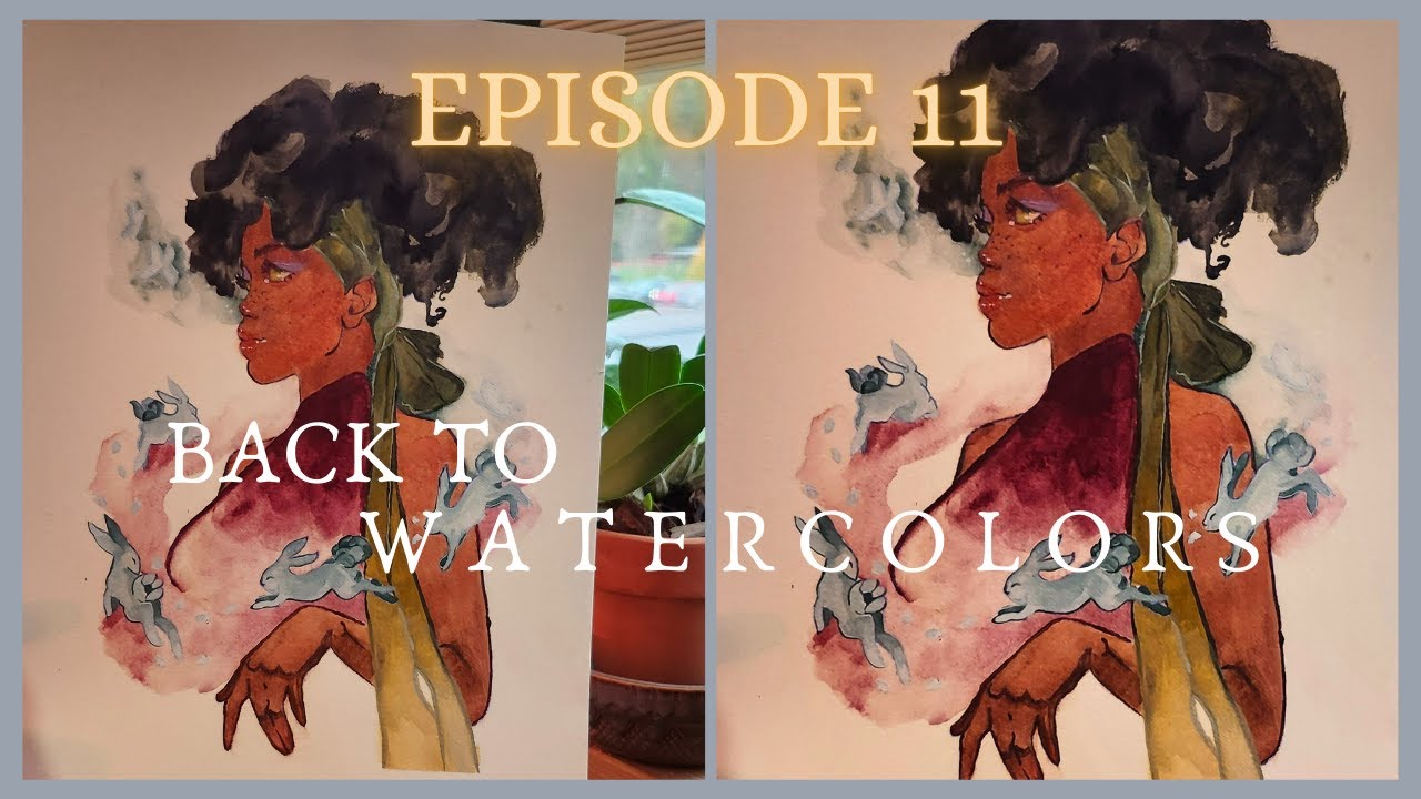 Back to watercolors ep 11💫Color Harmony With Watercolor and Gouache
