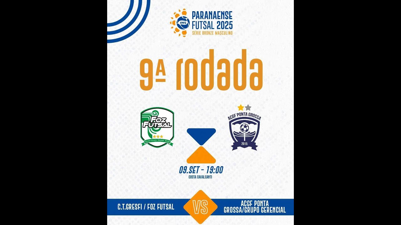 Foz Futsal x ACGF Ponta Grossa   - Segunda Fase - S&eacute;rie Bronze do Paranaense de Futsal 2025