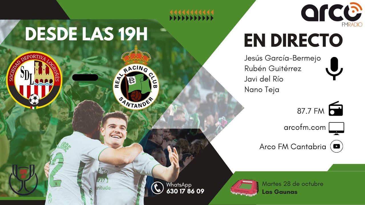 🔴SD LOGRO&Ntilde;&Eacute;S - RACING [COPA DEL REY] ⚽28.10.2025