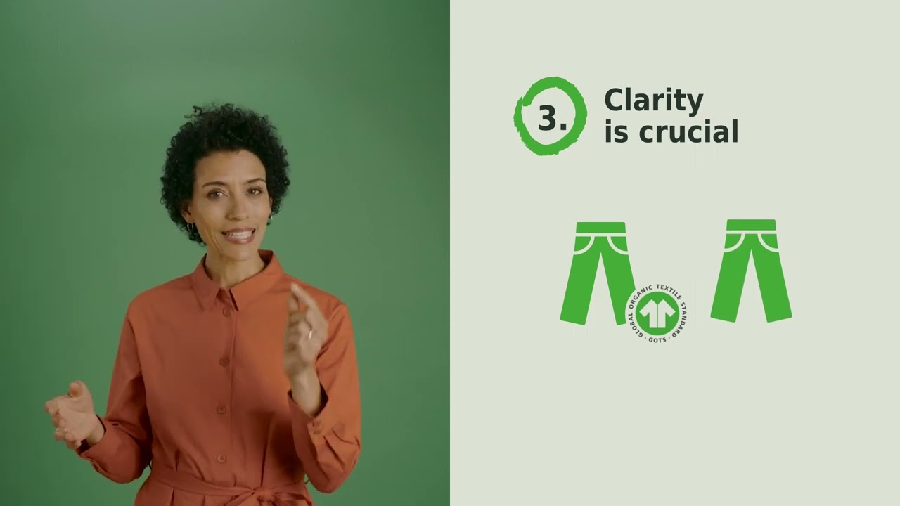 How to correctly adverstise a GOTS-certified product