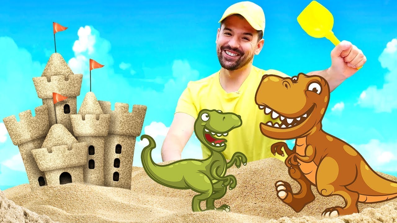 Costruiamo un castello di sabbia! Giochiamo insieme nella sabbiera per bambini