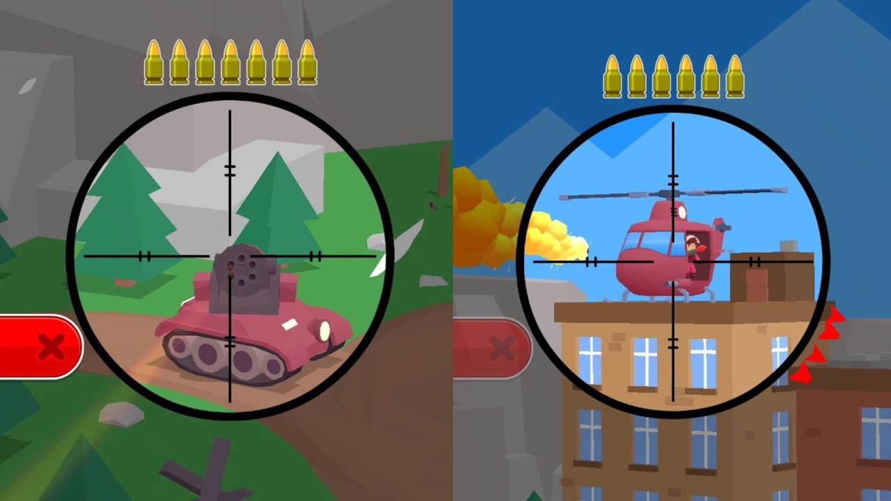 Tank Sniper: 3D Shooting Games Levels 17-31 (Android/iOS)