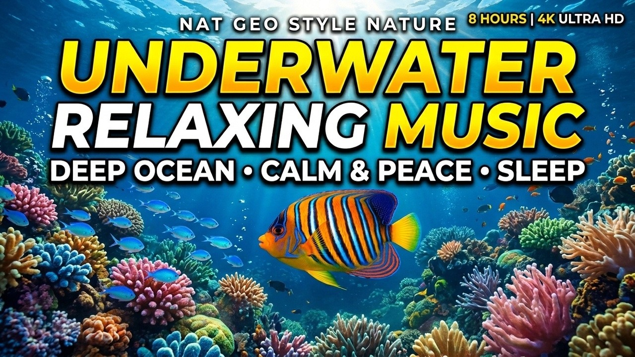 Tranquil Sea Harmony 🌊 • Soothing Relaxation Music for Sleep 😴 • Ambient Underwater Flow 🌟
