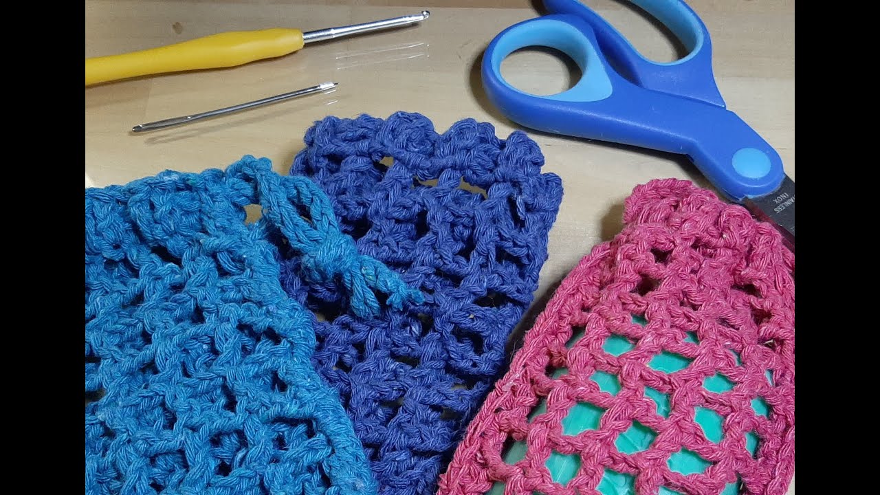 Paso a paso bolsita para el jabon a crochet