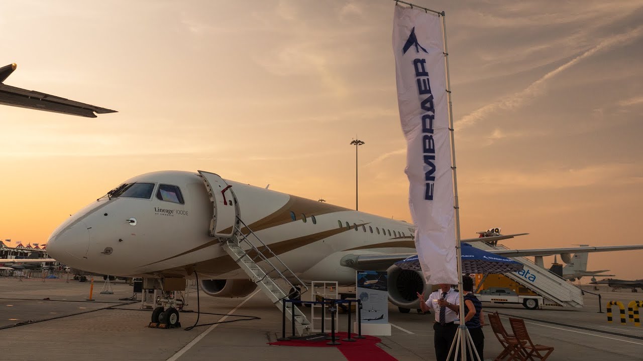 Внутри самолёта Embraer Lineage 1000E: создан для бизнеса, а не для знаменитостей | CNBC Internat...