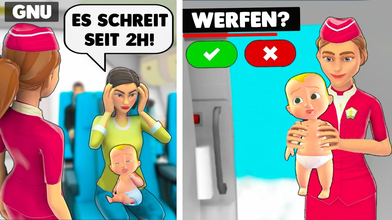 Nie wieder schreiende Kinder im Flugzeug!