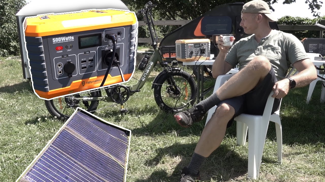 FJDynamic Powerstation mit 120Watt Solar zum E Bike laden?