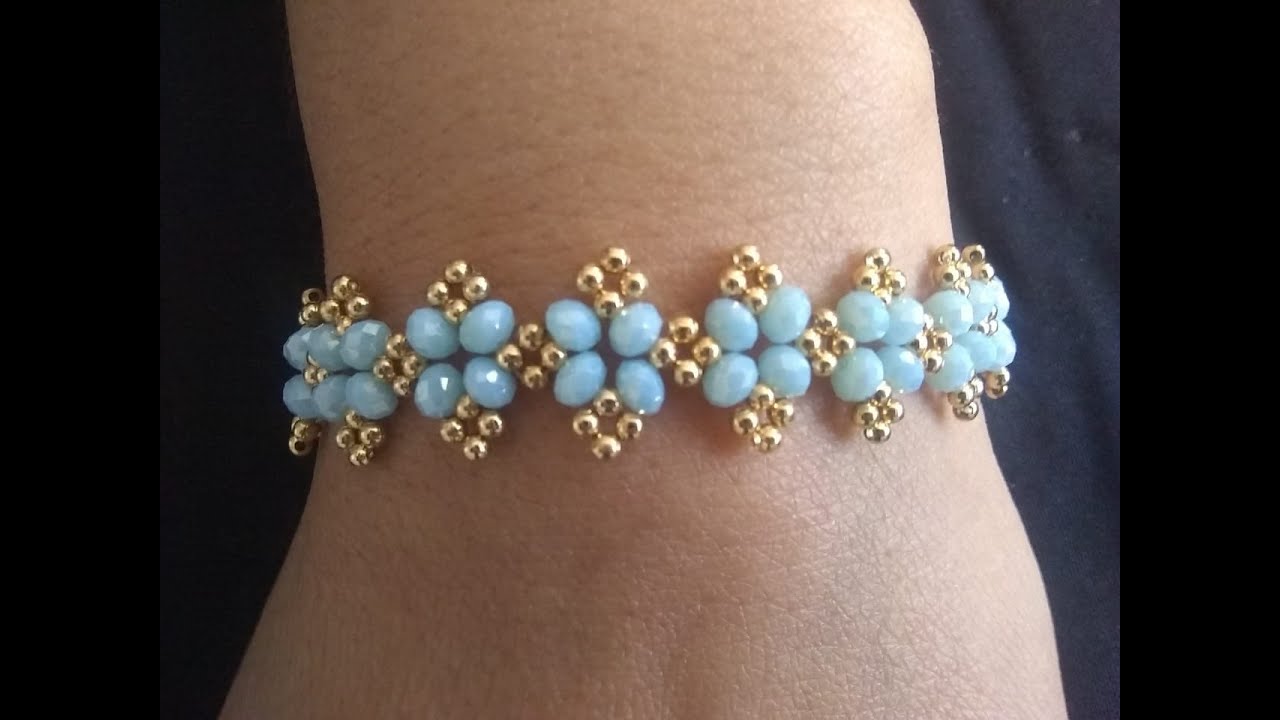 Como hacer Pulsera Elegante con Cristales
