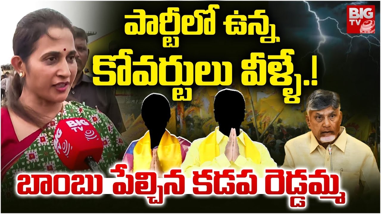 Kadapa MLA Madhavi Reddy Interview Latest | పార్టీలో ఉన్న కోవర్టులు వీళ్ళే | CM Chandrababu | BIG TV