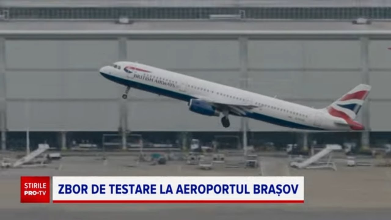 A aterizat primul avion pe Aeroportul Internaţional Braşov. Când vor începe cursele comericiale