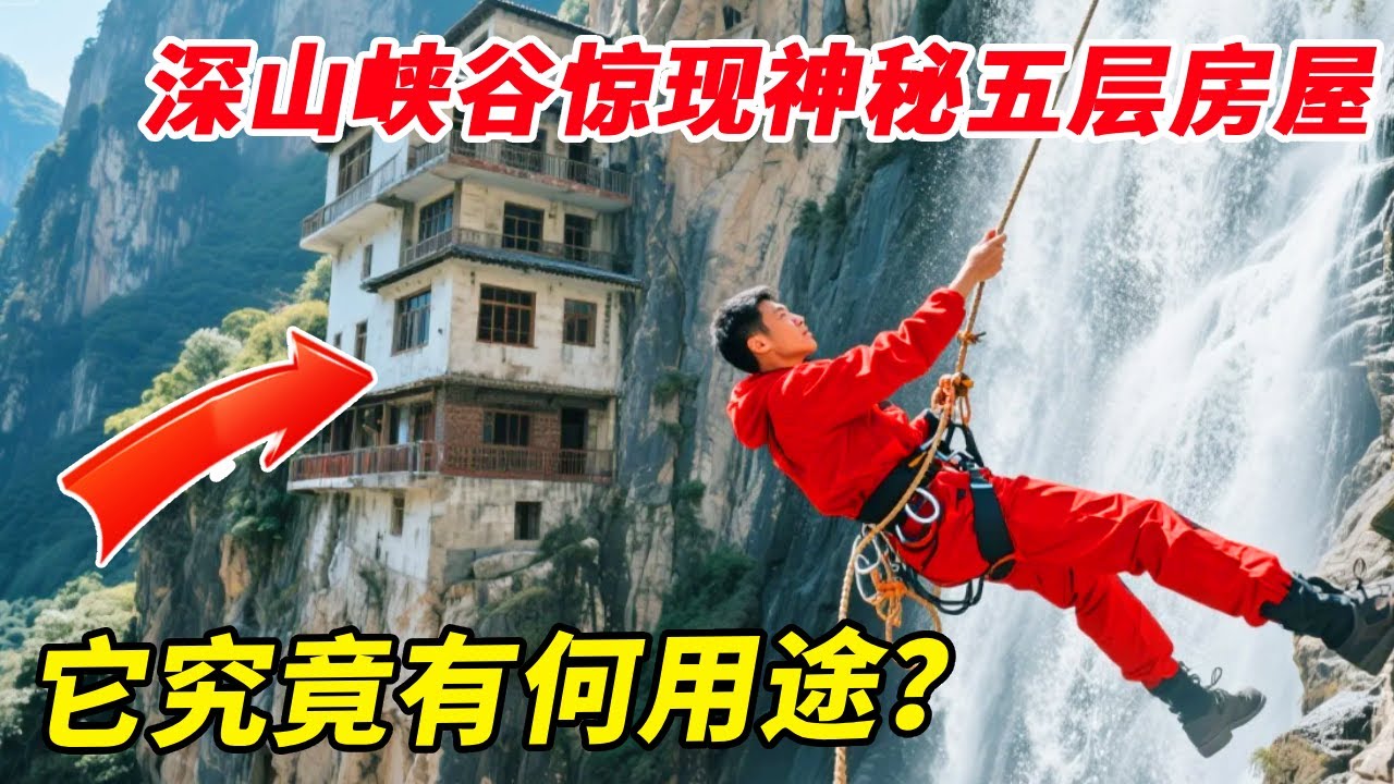 深山峡谷惊现神秘五层房屋，方圆十里毫无人烟，它究竟有何用途？【户外小北哥】