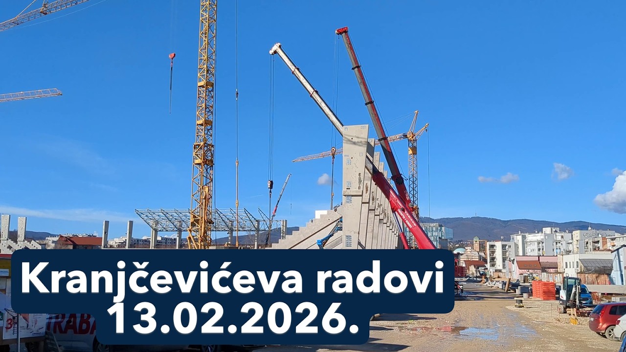 Stadion Kranjčevićeva pregled radova, Zagreb, 13.02.2026.