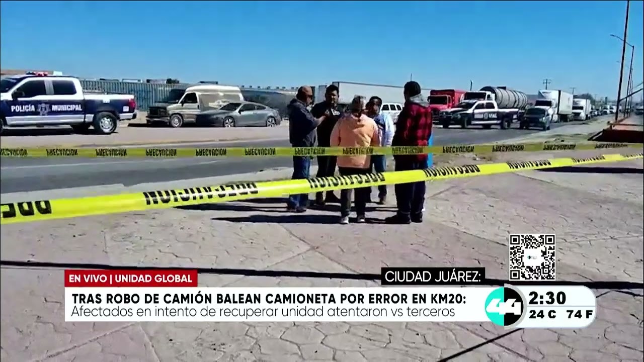Tras robo de camión balean camioneta por error en Km20