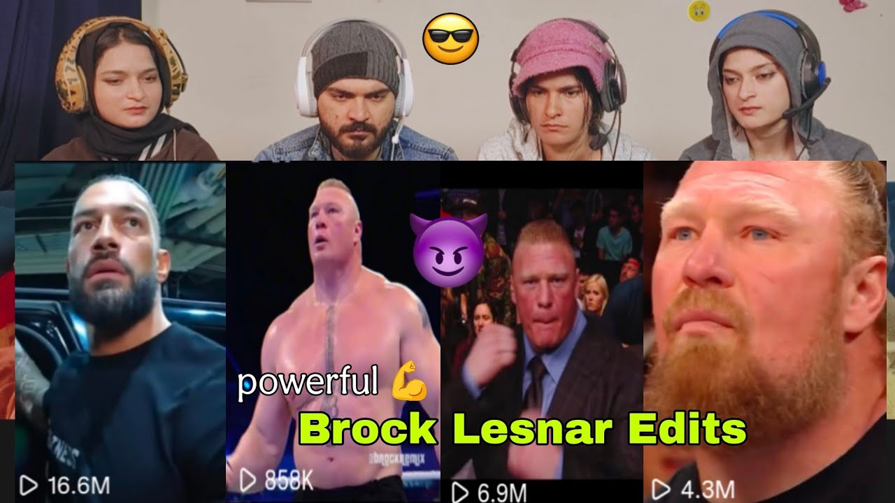 BROCK LESNAR UNLEASHED 😮 | MOST POWERFUL WWE EDITS REACTION 💥🔥