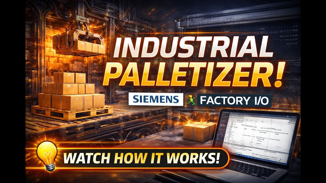 Factory IO – Industrial Palletizer  Structured PLC in Siemens TIA Portal