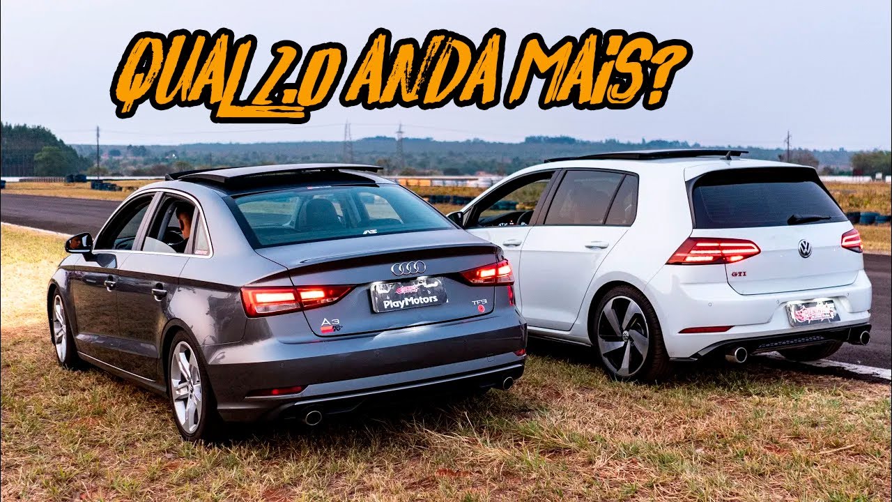 AUDI A3 2.0 vs VW GOLF GTI!!🔥🚀 QUAL A MELHOR OPÇÃO?