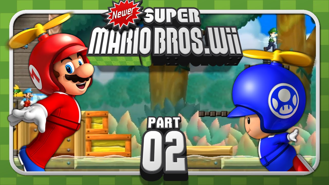 Newer Super Mario Bros. Wii - 4-Player - World 1 (2/2)