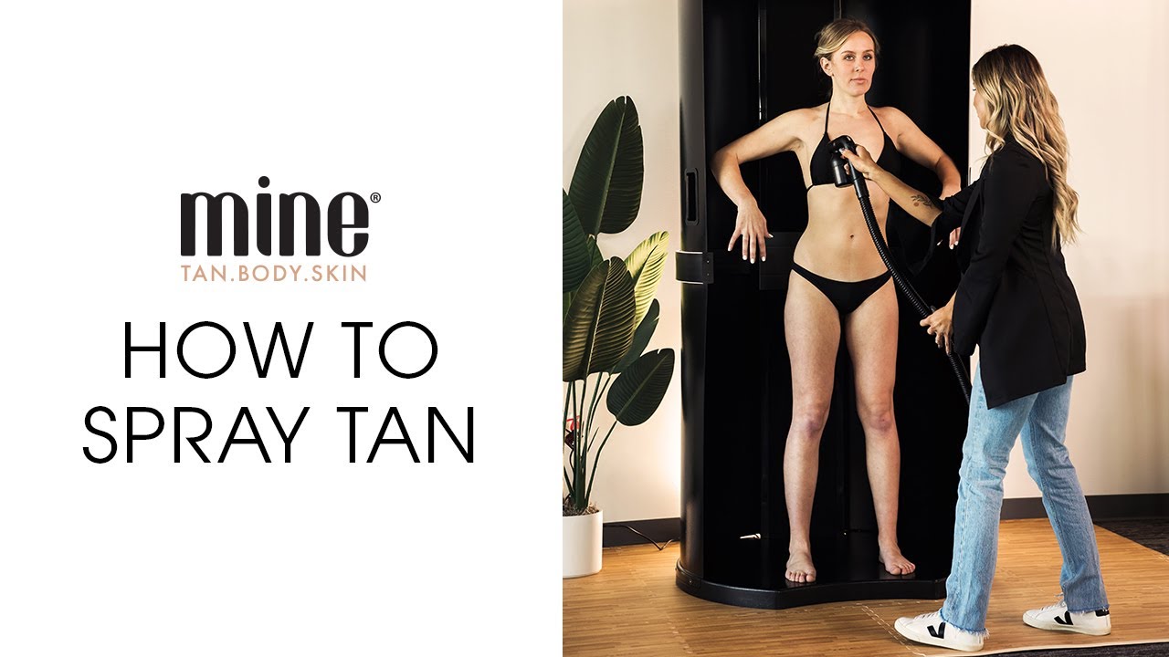 How to Spray Tan with MineTan Professional | Spray Tan Booth Kit Tutorial