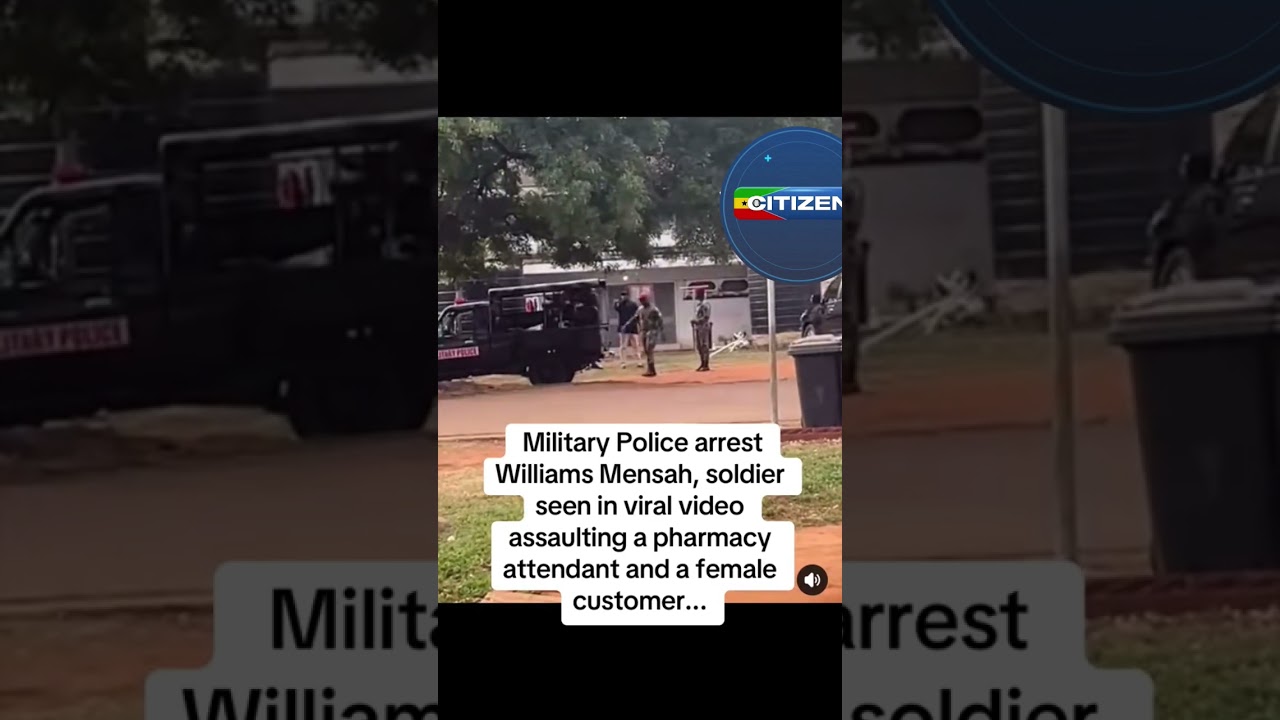Military Officer ARRESTED after beating the lady at the pharmacy #ghananews #currentaffairs