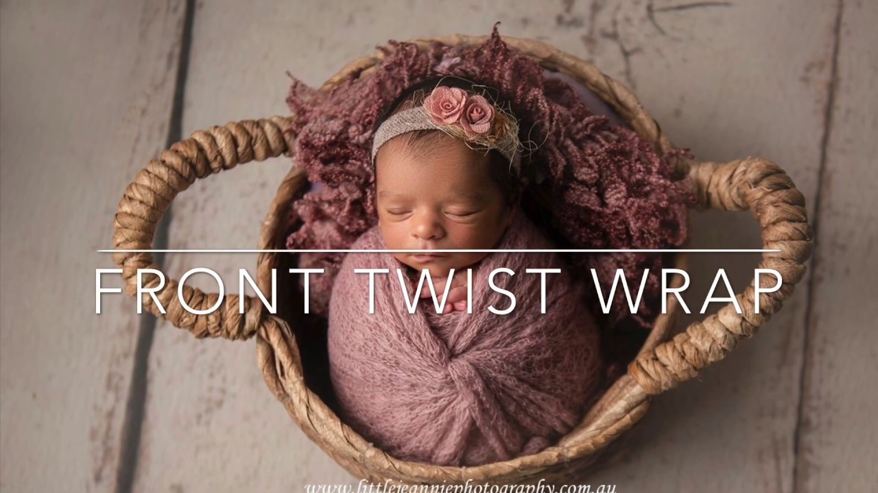 Front Twist Knot Wrap Newborn Tutorial
