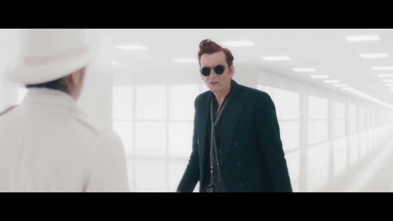 Muriel and Crowley arrive in heaven - Good Omens Season 2