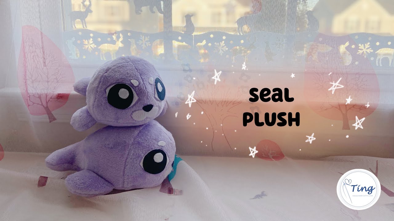 DIY Seal Plush Toy | 【FREE PATTERN DOWNLOAD】| Step-by-step Tutorial | Easy for beginner| | 制作海豹玩偶