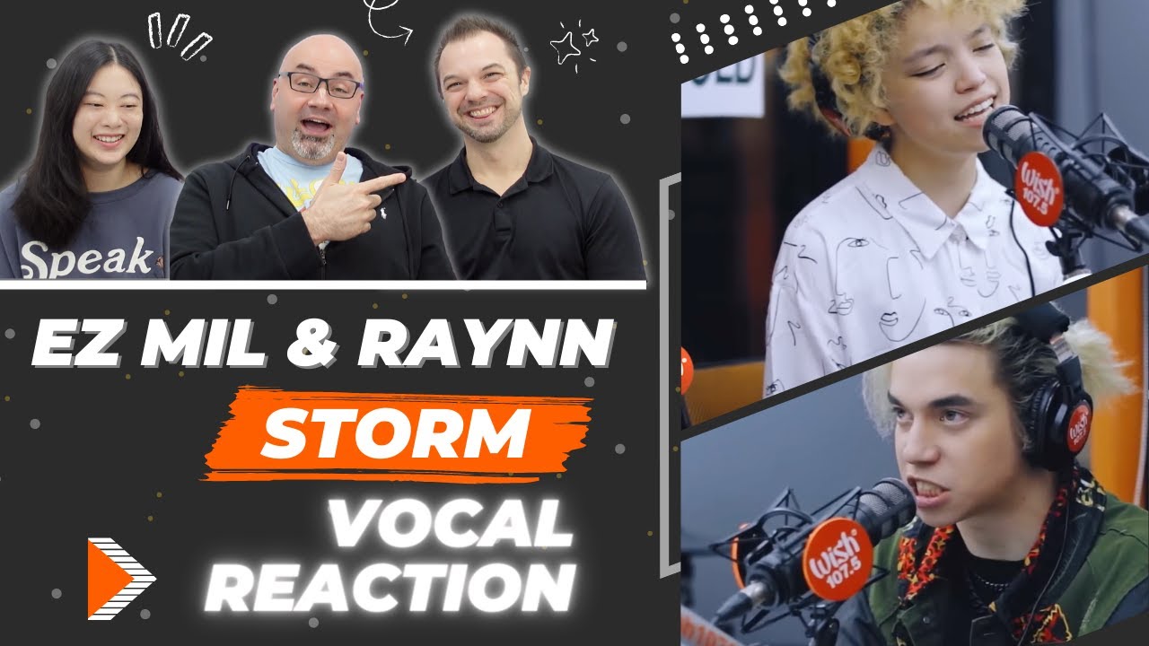 Ez Mil & Raynn | Storm | - Vocal Coach Reacts [LIVE] on Wish 107.5 Bus