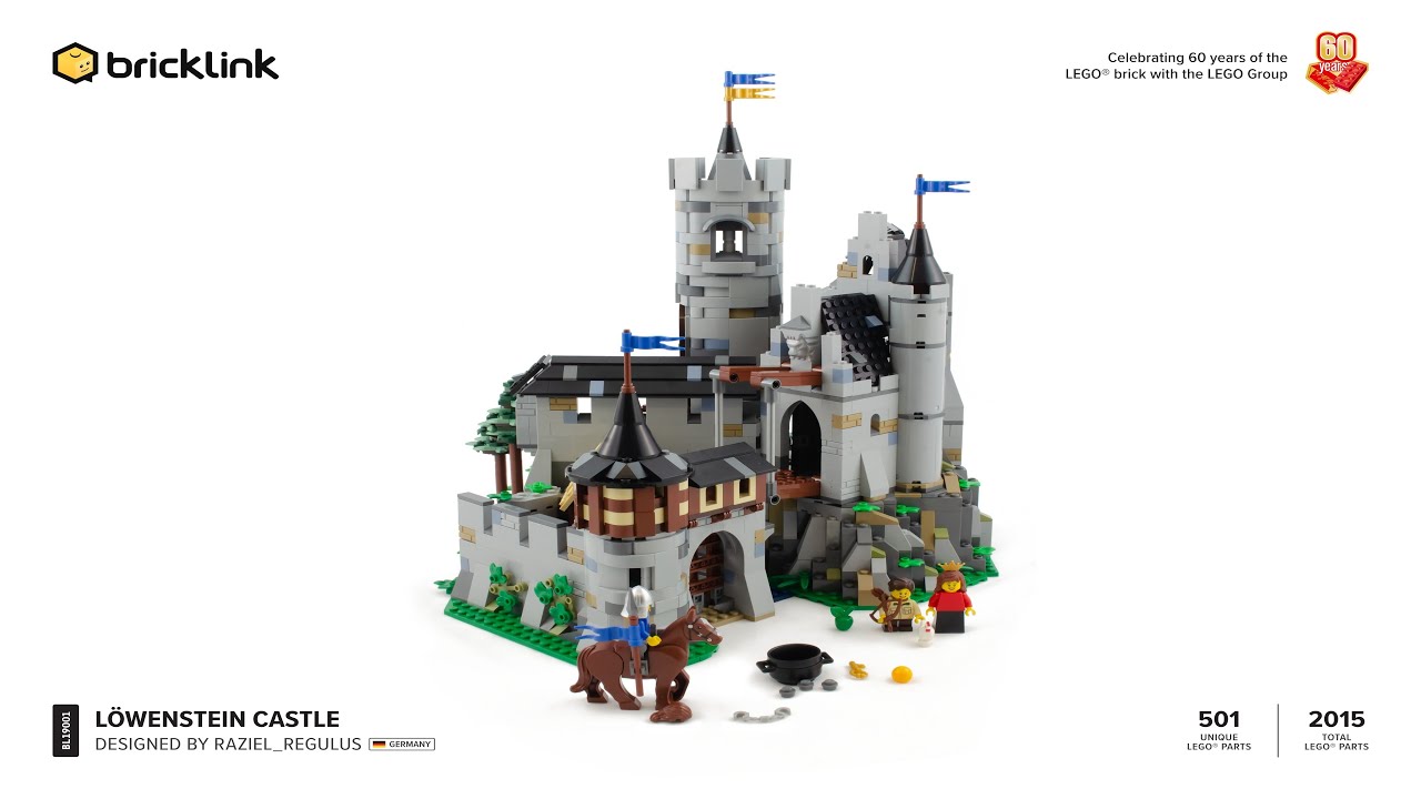☢ Instrukcje LEGO ☢ Bricklink ☢ Program Designer ☢ BL19001 ☢ Zamek L&ouml;wenstein ☢