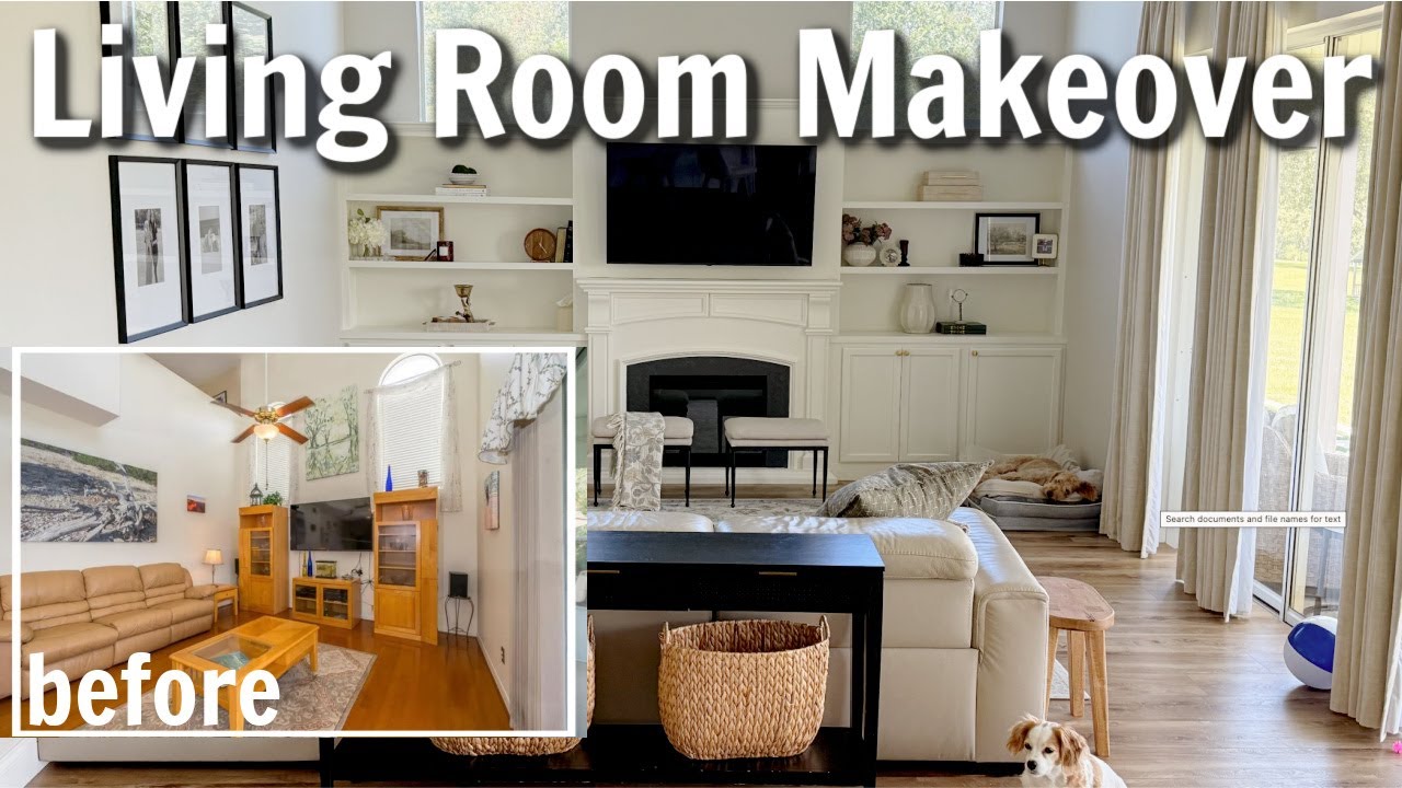 LIVING ROOM MAKEOVER | DECORATING IDEAS & ORGANIZING (Modern Heritage)