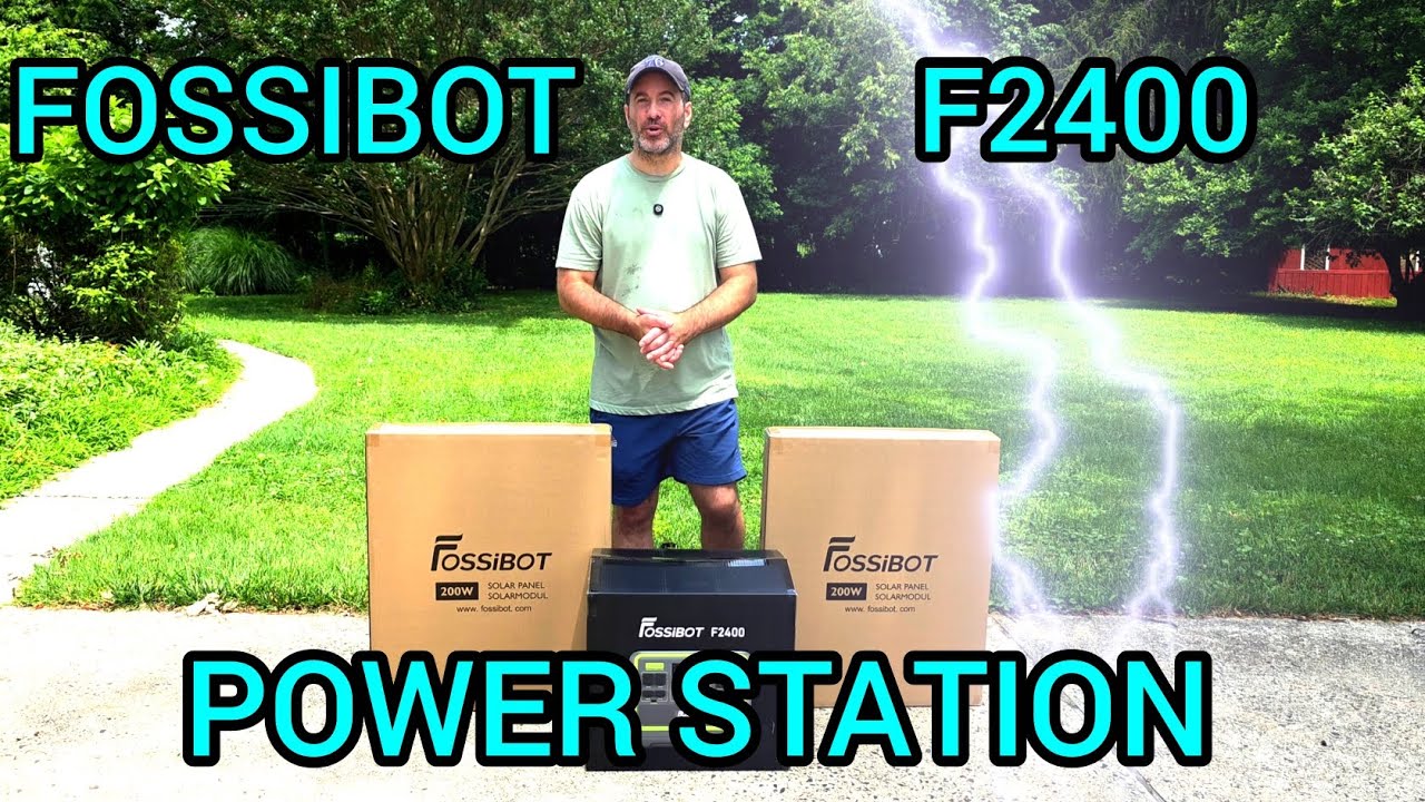 ⚡️No power? No problem.🔌 FOSSIBOT F2400 POWER STATION FULL REVIEW #portablepowerstation #fossibot