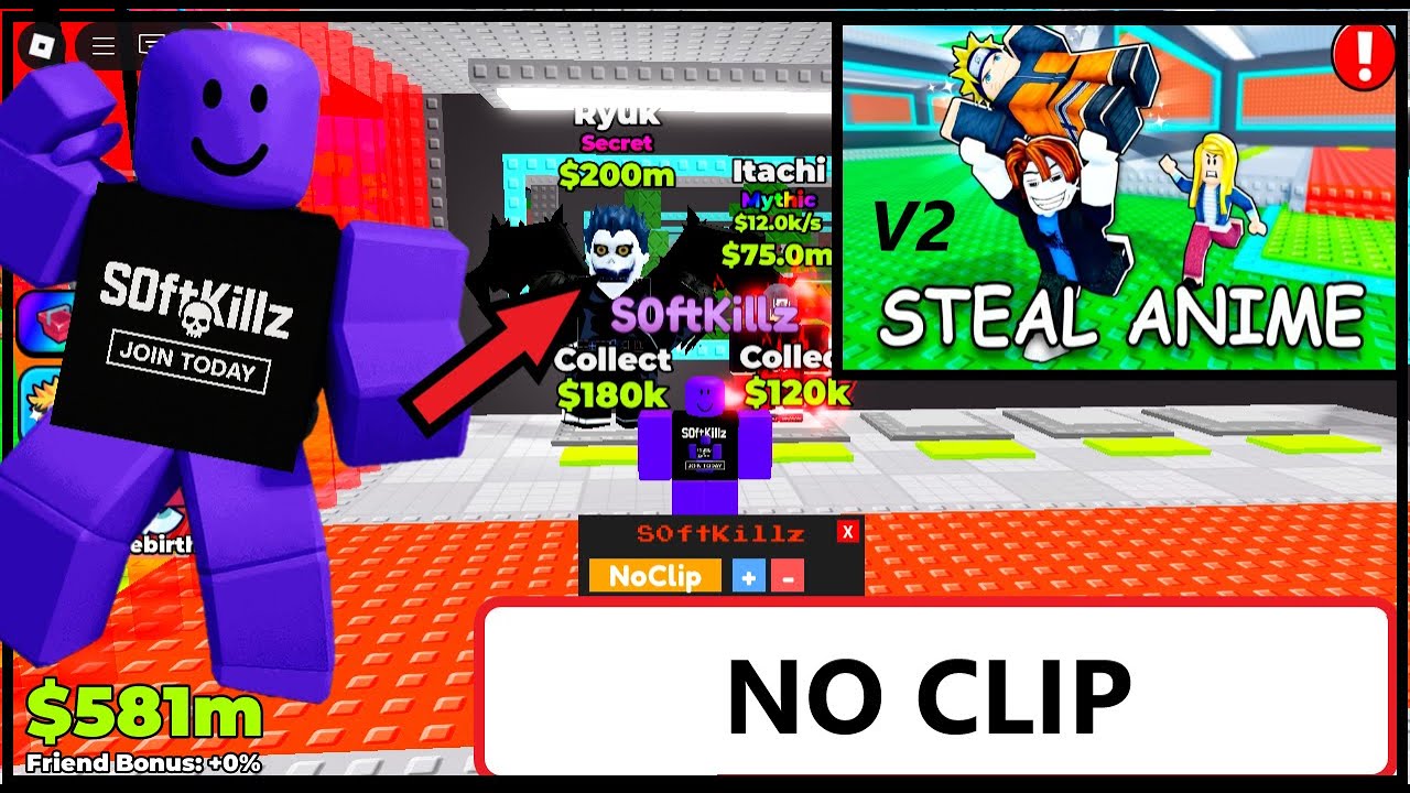 [NEW] STEAL ANIME SCRIPT V2 | NO CLIP, PUSH-AURA, & MORE