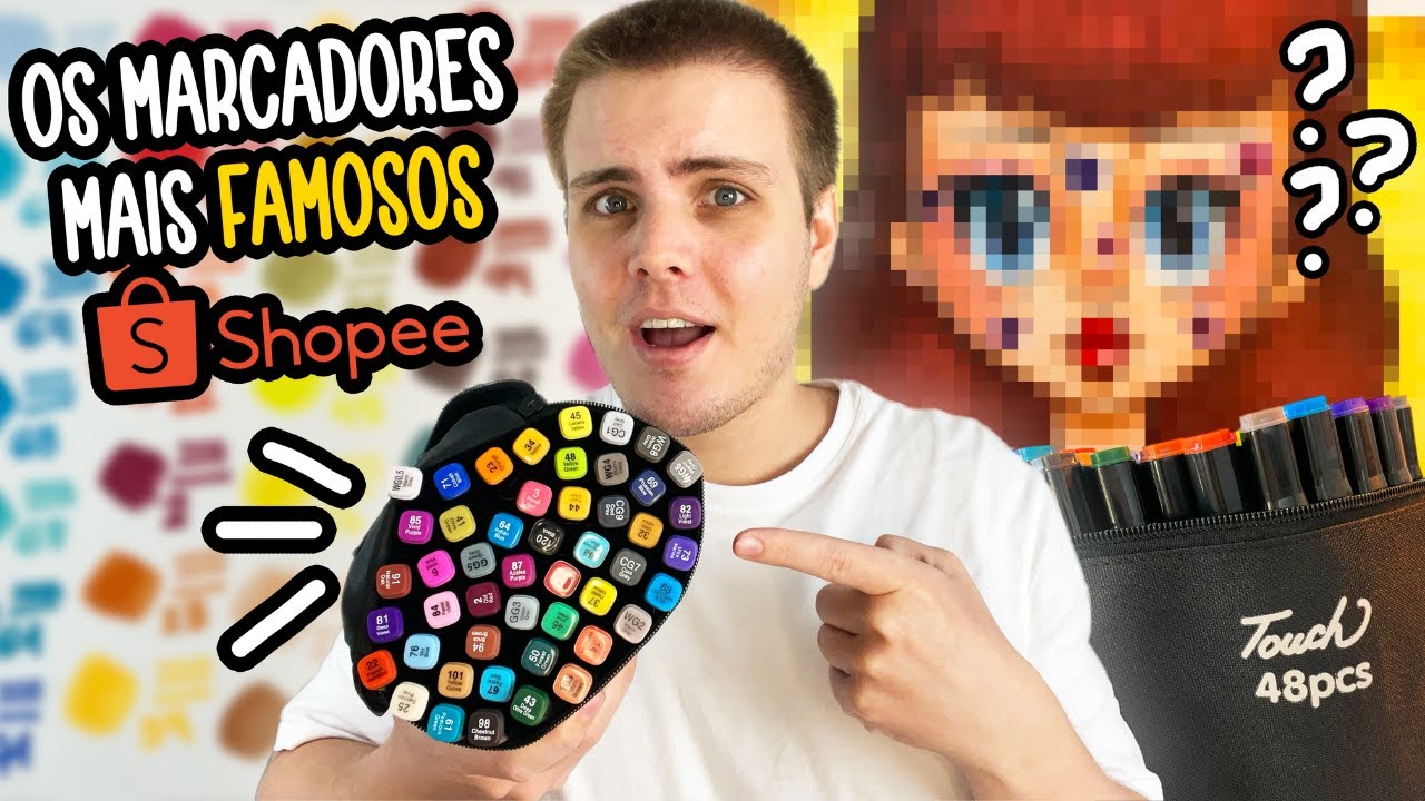 Testando os Marcadores da Touch da Shopee - Vale a Pena?